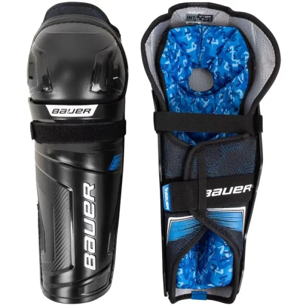 Bauer X Intermediate Hockey Shin Guards - 2024 Model